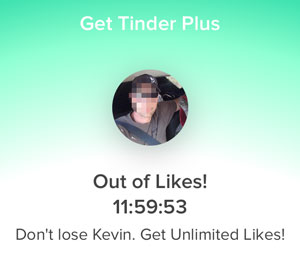 out-of-likes op tinder